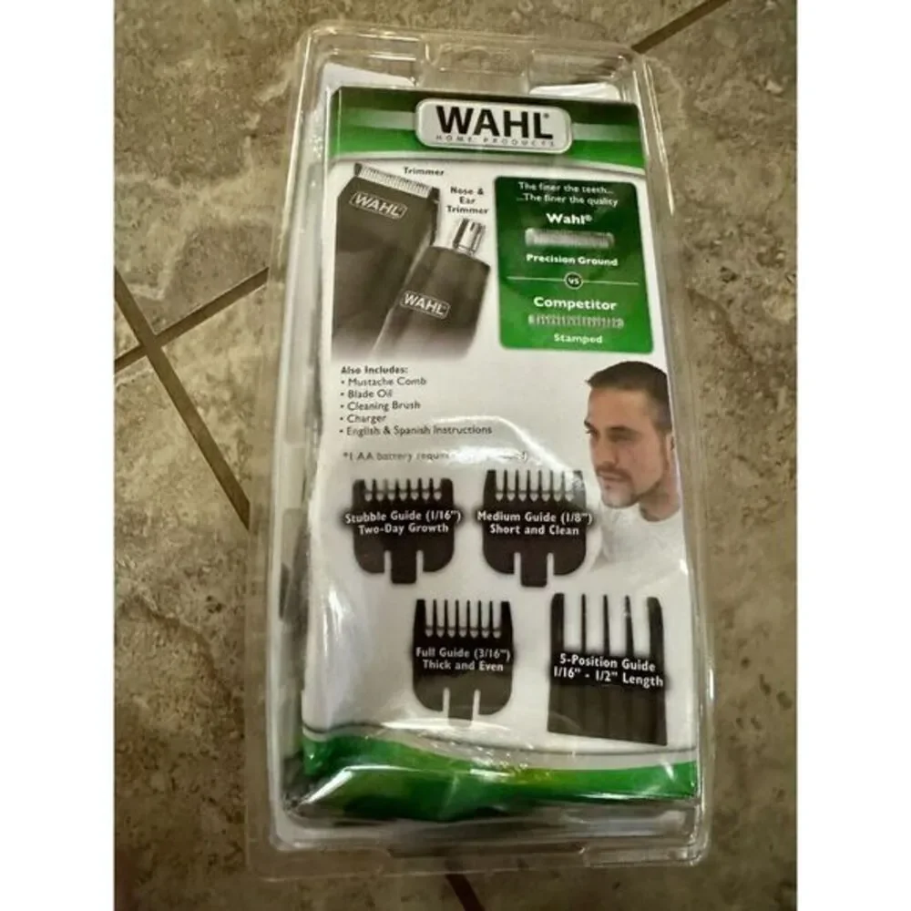 Wahl Nose Ear‎ Sideburns Beard Mustache Hair Precision Rechargeable Trimmer 5707